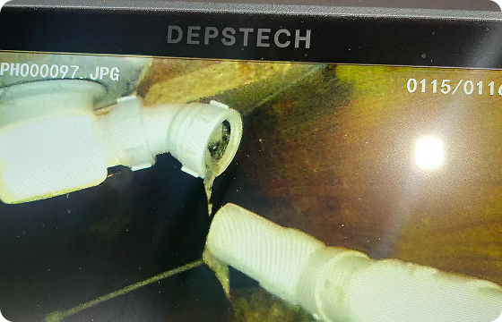 Borescope inspection camera