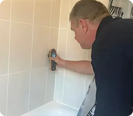 finding leaks in bathrooms